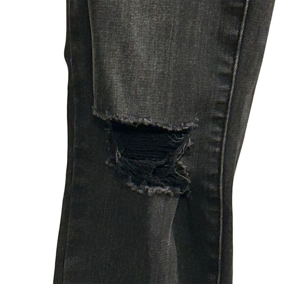 PacSun Women's High Rise Jegging Jeans Black Distressed Size 24 - Picture 4 of 15